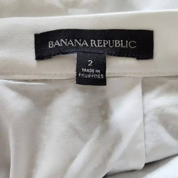 Banana Republic Asymmetric Dressy Gray/White Square Textured Mini Skirt - Size 2 - Picture 5 of 7